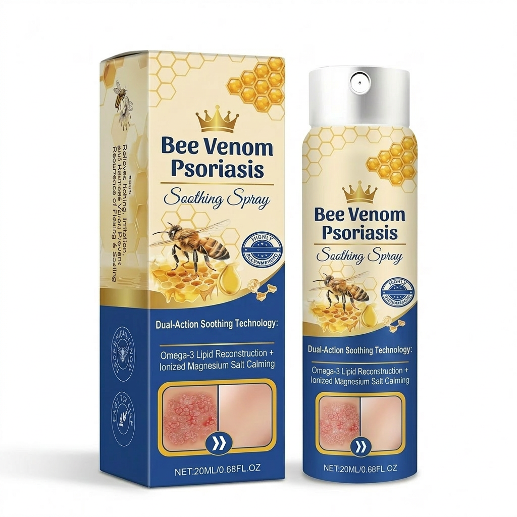 Advanced Recovery Mist: Triple-Active Relief for Psoriasis & Eczema-Prone Skin with Bee Venom & Omega-3【Free Tax】