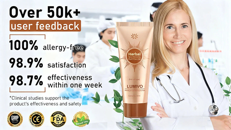 Whitening and Spot-Removing Face Mask Suitable for face and body – 👩‍⚕️ Natural ingredients permanently remove age spots, freckles, sun spots, and liver spots.