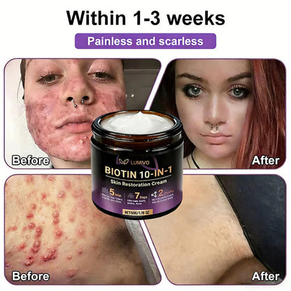 Made and Shipped from USA ✨LUMIVO™ Biotin 10-in-1 Skin Restoration Cream 🍀