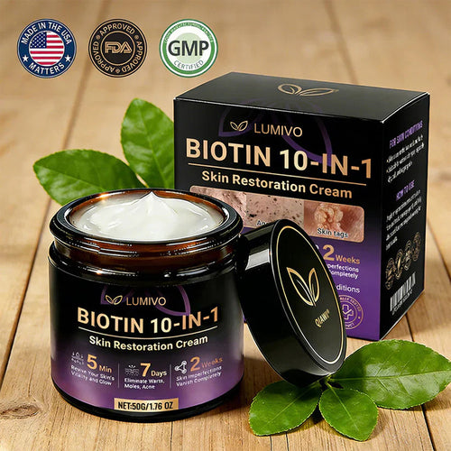Made and Shipped from USA ✨LUMIVO™ Biotin 10-in-1 Skin Restoration Cream 🍀