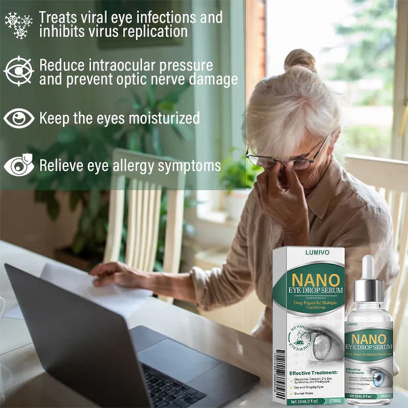 LUMIVO™ Nano Eye Drops Serum ✅FDA Approved(Suitable for presbyopia, dry eye syndrome, glaucoma, and cataracts) ☘️☘️