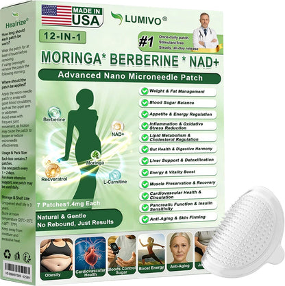 𝑶𝒇𝒇𝒊𝒄𝒊𝒂𝒍 𝑺𝒕𝒐𝒓𝒆  | 👩‍⚕️LUMIVO® 1𝟐-𝐈N-1 M𝐨r𝐢n𝐠a * B𝐞r𝐛e𝐫i𝐧e * N𝐀D+ 𝐀d𝐯a𝐧c𝐞d N𝐚n𝐨 𝐌i𝐜r𝐨n𝐞e𝐝l𝐞 𝐏a𝐭c𝐡 (𝐎𝐧𝐜𝐞 𝐃𝐚𝐢𝐥𝐲, 𝐯𝐢𝐬𝐢𝐛𝐥𝐞 𝐜𝐡𝐚𝐧𝐠𝐞𝐬 𝐢𝐧 𝟕 𝐝𝐚𝐲𝐬） F𝐨r 𝐎𝐛𝐞𝐬𝐢𝐭𝐲, 𝐋o𝐨s𝐞 𝐒k𝐢n, 𝐃𝐢𝐚𝐛𝐞𝐭𝐞𝐬, 𝐒𝐥𝐞𝐞𝐩 𝐀𝐩𝐧𝐞𝐚, 𝐀𝐧𝐝 𝐉𝐨𝐢𝐧𝐭 𝐈𝐬𝐬𝐮𝐞𝐬🎀