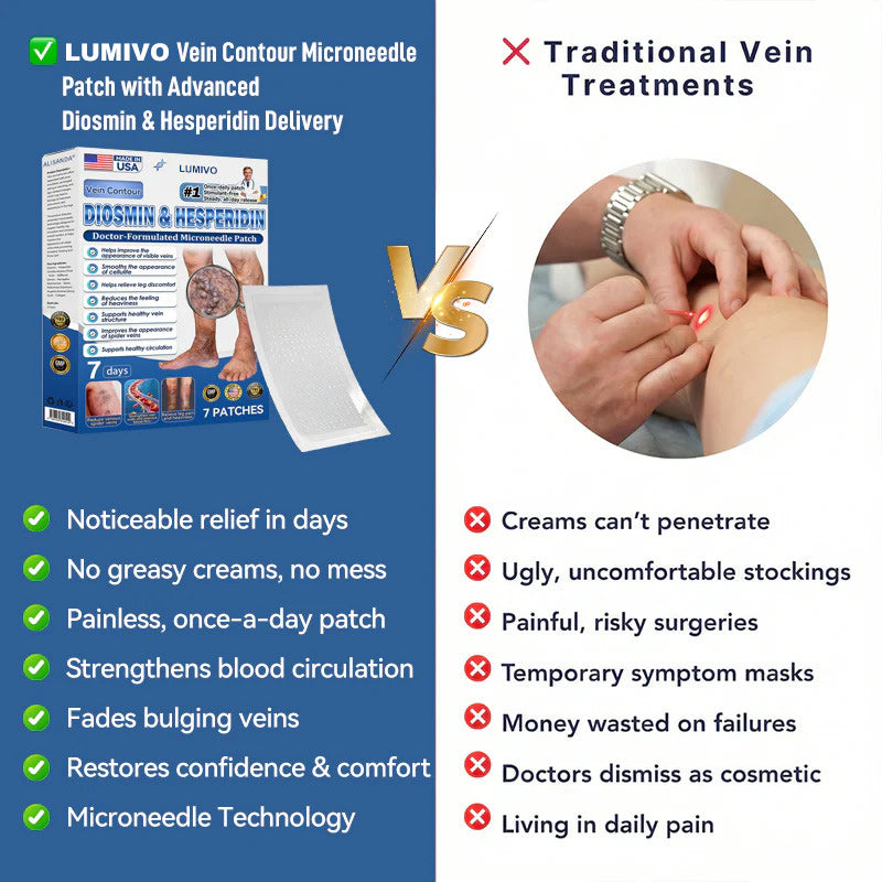 LUMIVO™ 𝑽𝗲𝗶𝙣 𝘾𝐨𝐧𝘁𝗼𝙪𝙧 𝙈𝙞𝐜𝐫𝒐𝒏𝒆𝗲𝗱𝗹𝙚 𝙋𝙖𝐭𝐜𝒉 𝒘𝒊𝘁𝗵 𝗔𝙙𝙫𝙖𝙣𝙘𝐞𝐝 𝐃𝒊𝒐𝒔𝗺𝙞𝐧 & 𝑯𝒆𝘀𝗽𝗲𝙧𝙞𝙙𝙞𝐧 𝐃𝒆𝒍𝒊𝒗𝗲𝗿𝙮🌿𝟕-𝐃𝐚𝐲 𝐕𝐢𝐬𝐢𝐛𝐥𝐞 𝐑𝐞𝐬𝐮𝐥𝐭𝐬 𝐟𝐨𝐫 𝐕𝐚𝐫𝐢𝐜𝐨𝐬𝐞 𝐕𝐞𝐢𝐧𝐬