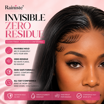 Rainiste Clear Lace Hold Spray Flawless, Natural-Looking Hold That Lasts All Day