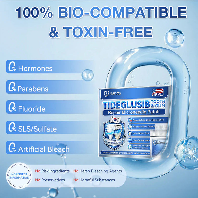 Next-Gen🦷LUMIVO™ 𝐓𝐢𝐝𝐞𝐠𝐥𝐮𝐬𝐢𝐛 𝐓𝐨𝐨𝐭𝐡 & 𝐆𝐮𝐦 𝐑𝐞𝐩𝐚𝐢𝐫 𝐌𝐢𝐜𝐫𝐨𝐧𝐞𝐞𝐝𝐥𝐞 𝐏𝐚𝐭𝐜𝐡 | 𝐀𝐝𝐯𝐚𝐧𝐜𝐞𝐝 𝐒𝐭𝐞𝐦-𝐂𝐞𝐥𝐥 𝐀𝐜𝐭𝐢𝐯𝐚𝐭𝐢𝐨𝐧 𝐓𝐞𝐞𝐭𝐡 𝐒𝐭𝐫𝐢𝐩𝐬(🦷𝐑𝐞𝐛𝐮𝐢𝐥𝐝 𝐄𝐧𝐚𝐦𝐞𝐥 & 𝐃𝐞𝐧𝐭𝐢𝐧 • 𝐒𝐭𝐫𝐞𝐧𝐠𝐭𝐡𝐞𝐧 𝐆𝐮𝐦𝐬 • 𝐄𝐫𝐚𝐝𝐢𝐜𝐚𝐭𝐞 𝐓𝐚𝐫𝐭𝐚𝐫 & 𝐎𝐝𝐨𝐫 • 𝐒𝐭𝐨𝐩 𝐓𝐨𝐨𝐭𝐡 𝐒𝐞𝐧𝐬𝐢𝐭𝐢𝐯𝐢𝐭𝐲)