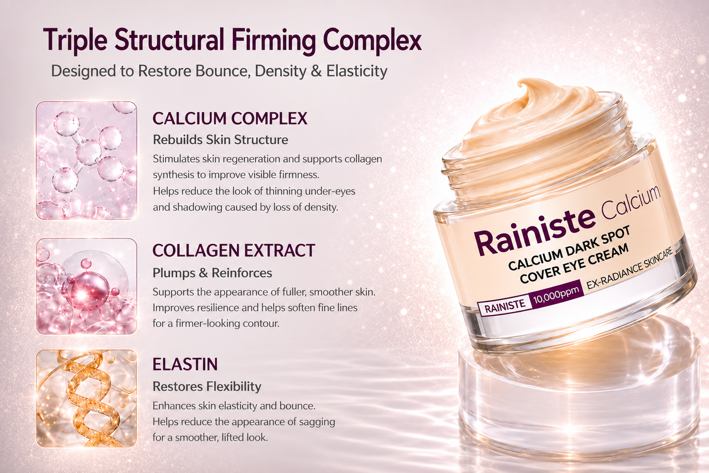🔥LAST DAY 50% OFF!! Rainiste Korean Calcium Dark Spot Eye Cream