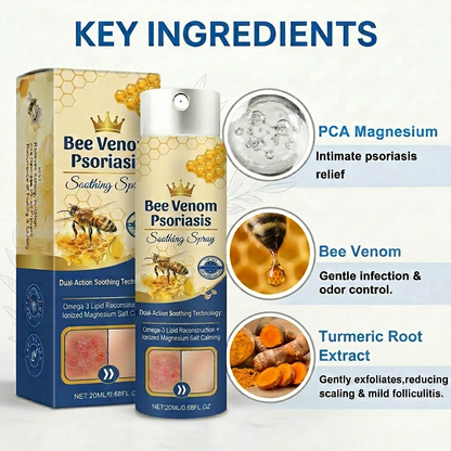 Advanced Recovery Mist: Triple-Active Relief for Psoriasis & Eczema-Prone Skin with Bee Venom & Omega-3【Free Tax】