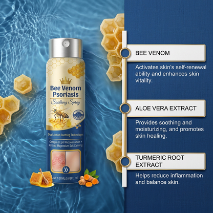 Advanced Recovery Mist: Triple-Active Relief for Psoriasis & Eczema-Prone Skin with Bee Venom & Omega-3【Free Tax】