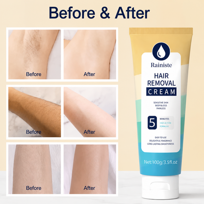 Rainiste™ Hair Removal Cream for Men & Women – Sensitive Skin Formula