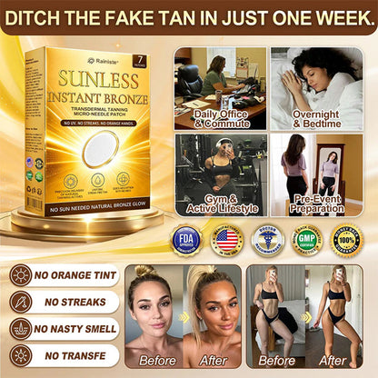 𝑶𝒇𝒇𝒊𝒄𝒊𝒂𝒍 𝑺𝒕𝒐𝒓𝒆 | ☀️☀️ 𝗥𝗮𝗶𝗻𝗶𝘀𝘁𝗲® 𝐒𝐮𝐧𝐥𝐞𝐬𝐬 𝐈R𝐧𝐬𝐭𝐚𝐧𝐭 𝐁𝐫𝐨𝐧𝐳𝐞 𝐓𝐚𝐧𝐧𝐢𝐧𝐠 𝐌𝐢𝐜𝐫𝐨𝐧𝐞𝐞𝐝𝐥𝐞 𝐏𝐚𝐭𝐜𝐡 🇺🇸 (𝐉𝐮𝐬𝐭 𝐨𝐧𝐜𝐞 𝐚 𝐝𝐚𝐲) 𝐕𝐢𝐬𝐢𝐛𝐥𝐞 𝐁𝐫𝐨𝐧𝐳𝐞 𝐆𝐥𝐨𝐰 𝐢𝐧 𝟕 𝐃𝐚𝐲𝐬 ✅ 𝐍𝐨 𝐔𝐕, 𝐍𝐨 𝐎𝐫𝐚𝐧𝐠𝐞, 𝐍𝐨 𝐒𝐭𝐫𝐞𝐚𝐤𝐬, 𝐍𝐨 𝐃𝐇𝐀, 𝐍𝐨 𝐌𝐞𝐬𝐬.