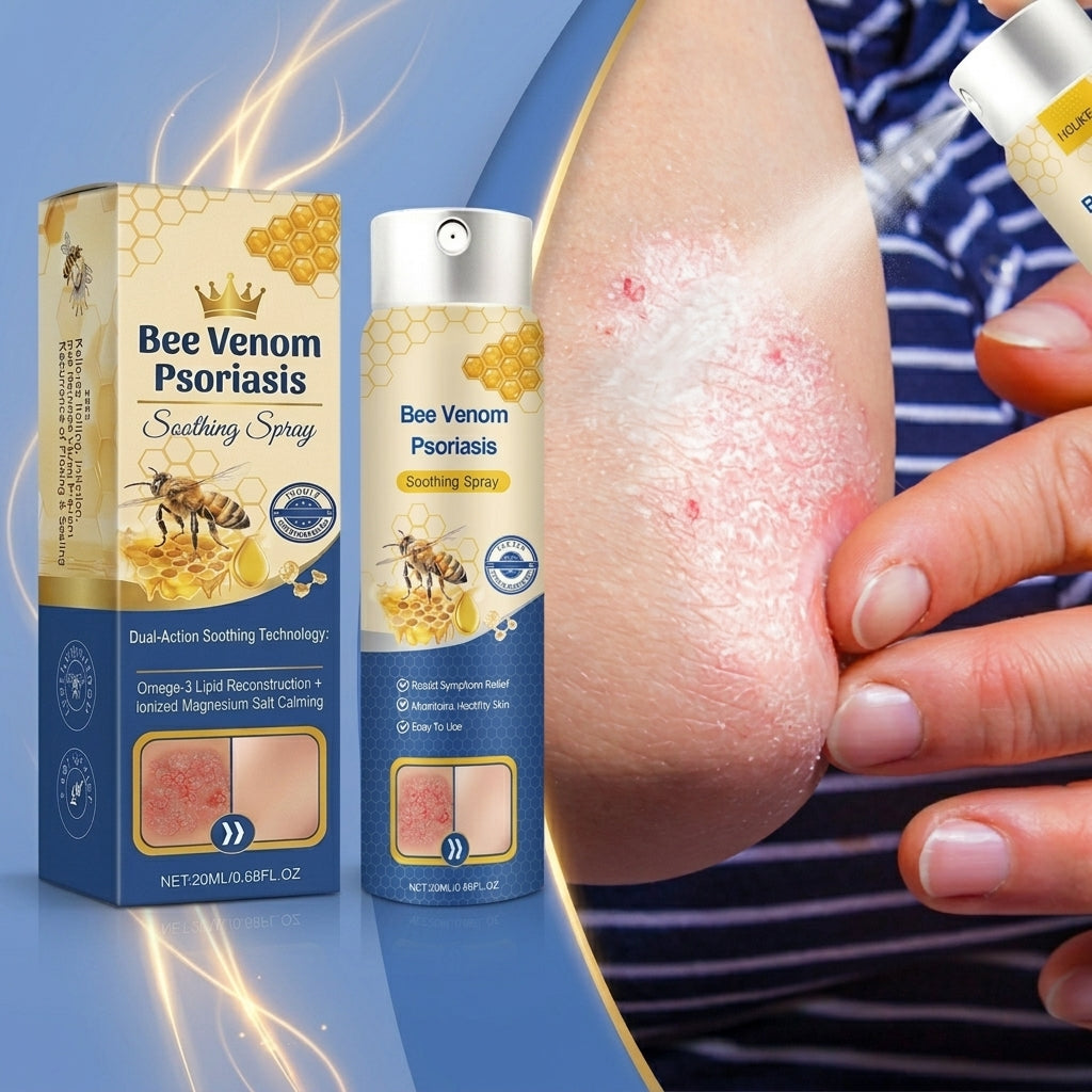 Advanced Recovery Mist: Triple-Active Relief for Psoriasis & Eczema-Prone Skin with Bee Venom & Omega-3【Free Tax】