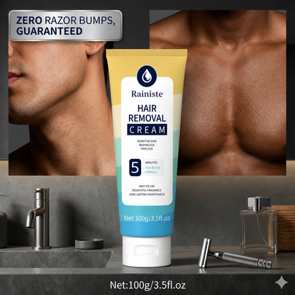 Rainiste™ Hair Removal Cream for Men & Women – Sensitive Skin Formula